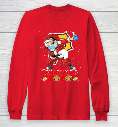 Pittsburgh Pirates Funny Santa Claus Dabbing Christmas 2020 MLB Long Sleeve T-Shirt 7