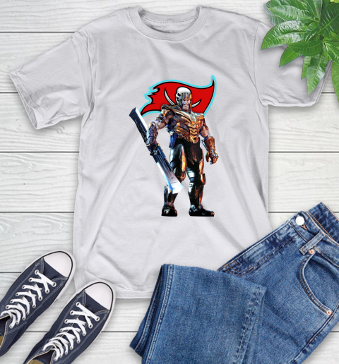 NFL Thanos Gauntlet Avengers Endgame Football Tampa Bay Buccaneers T-Shirt 12