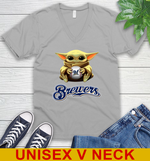 MLB Baseball Milwaukee Brewers Star Wars Baby Yoda Shirt 52