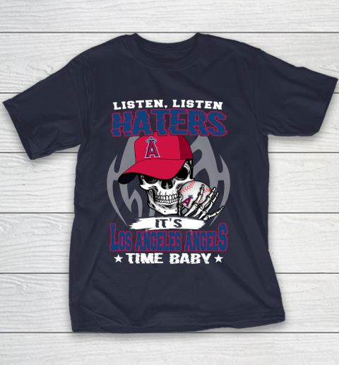 Listen Haters It is ANGELS Time Baby MLB Youth T-Shirt 2
