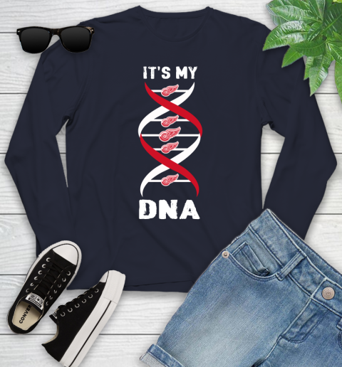 Detroit Red Wings NHL Hockey It's My DNA Sports Youth Long Sleeve 2