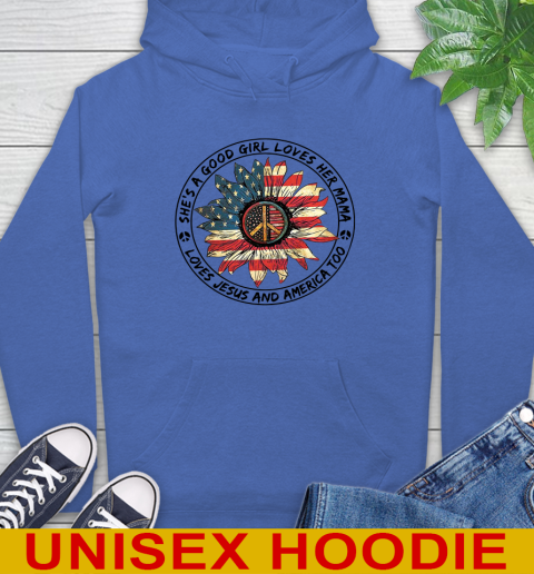America sunflower she's a good girl loves her mama shirt 19