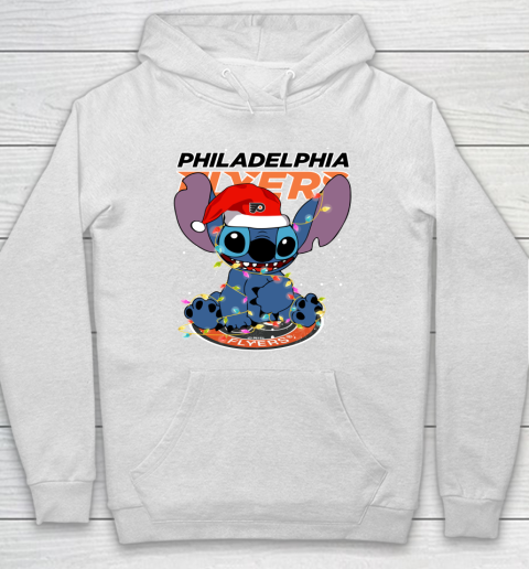 Philadelphia Flyers NHL Hockey noel stitch Christmas Hoodie