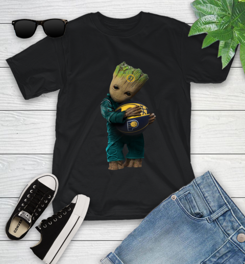NBA Groot Guardians Of The Galaxy Basketball Sports Indiana Pacers Youth T-Shirt 2