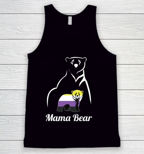 Non Binary Mama Bear LGBT Gift Tank Top