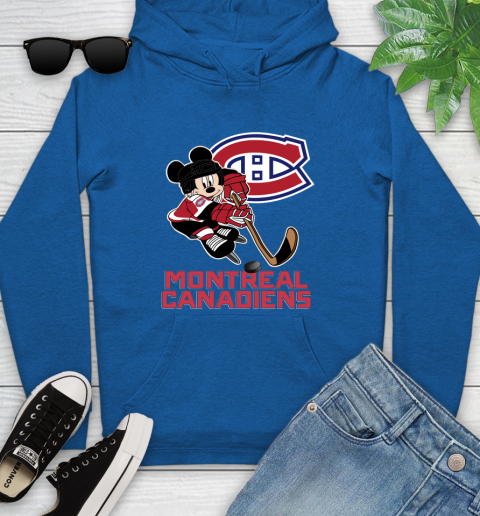 NHL Montreal Canadiens Mickey Mouse Disney Hockey T Shirt Youth Hoodie 9
