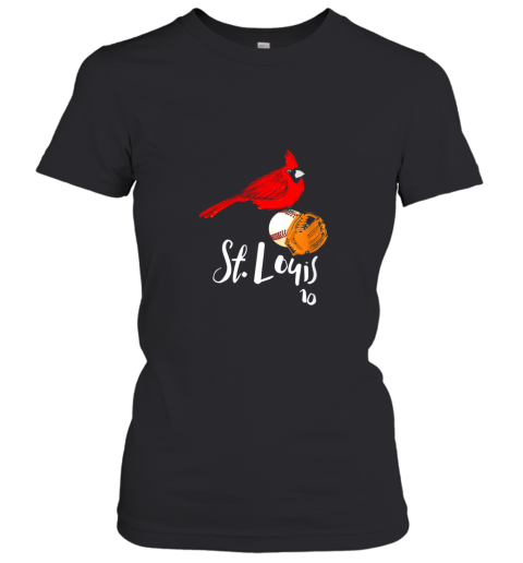 Womens Saint Louis Red Cardinal Tshirt Number 10 Baseball Art Women's T-Shirt