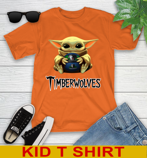 NBA Basketball Minnesota Timberwolves Star Wars Baby Yoda Shirt 107
