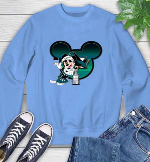 NHL San Jose Sharks Stanley Cup Mickey Mouse Disney Hockey T Shirt Sweatshirt 11