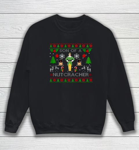 Son of a Nutcracker Ugly Christmas Sweater ELF Squad Xmas Sweatshirt