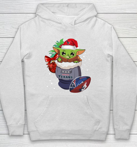 Houston Texans Christmas Baby Yoda Star Wars Funny Happy NFL Hoodie