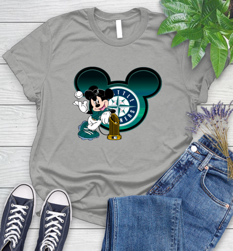 MLB San Francisco Giants The Commissioner's Trophy Mickey Mouse Disney Women's T-Shirt 10