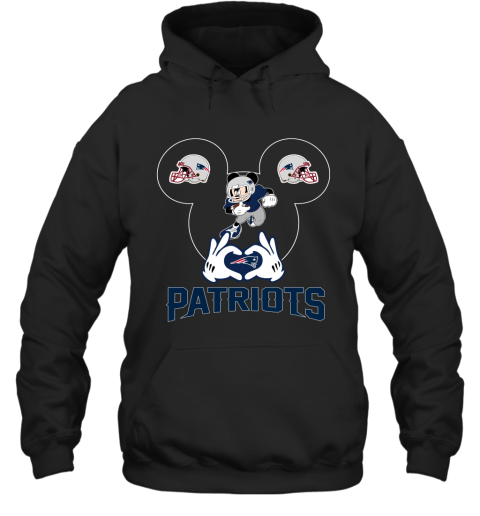 I Love The Patriots Mickey Mouse New England Patriots Hoodie