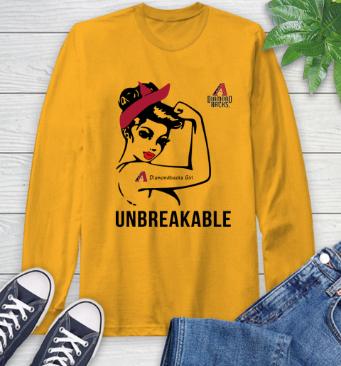 MLB Arizona Diamondbacks Girl Unbreakable Baseball Sports Long Sleeve T-Shirt 2