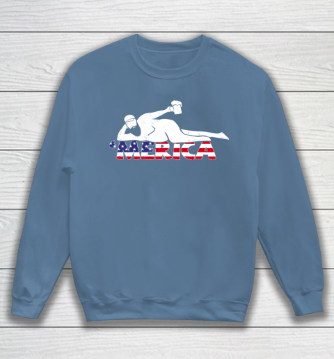 Beer Lover Funny Shirt Mens 4th Of July Merica Fat Party Funny Drinking Adult Joke Sweatshirt 6