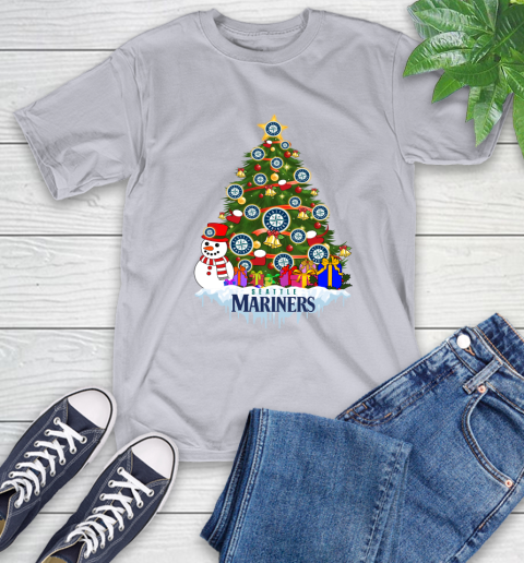 Seattle Mariners Merry Christmas MLB Baseball Sports T-Shirt 6