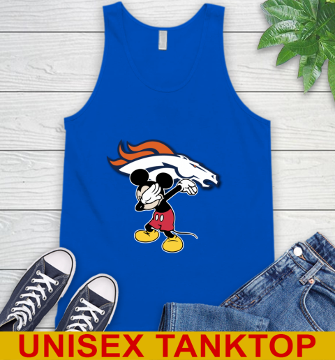 Denver Broncos NFL Football Dabbing Mickey Disney Sports Tank Top 5