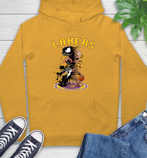 NBA Los Angeles Lakers Basketball Venom Groot Guardians Of The Galaxy Hoodie 3