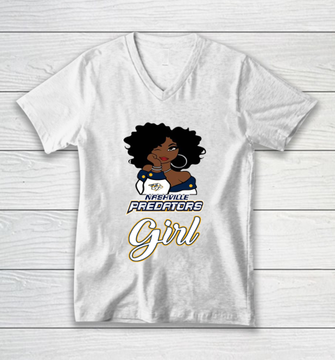 Nashville Predators Girl NHL V-Neck T-Shirt 2
