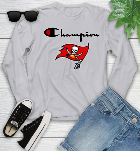 NFL Football Tampa Bay Buccaneers Champion Shirt Youth Long Sleeve 3