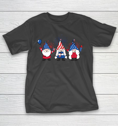 American Gnome With USA Flag 4th Of July T-Shirt