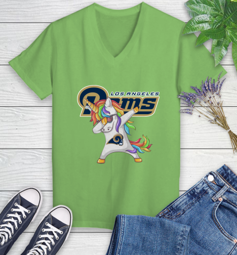 Los Angeles Rams Women's V-Neck T-Shirt 11