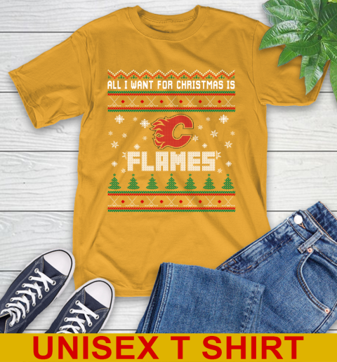 Calgary Flames NHL Hockey All I Want For Christmas Is My Team Sports 2
