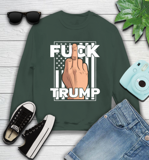 Fuck Trump Middle Finger Anti Republican T Shirt 36
