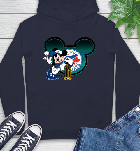 MLB Toronto Blue Jays The Commissioner's Trophy Mickey Mouse Disney Hoodie 4