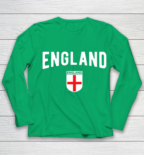 England Soccer Jersey 2021 2022 Football Team Youth Long Sleeve 4