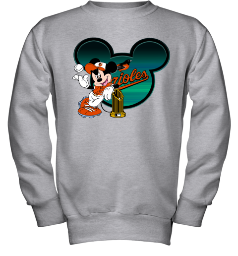 MLB Baltimore Orioles The Commissioner's Trophy Mickey Mouse Disney  Baseball T Shirt - Rookbrand