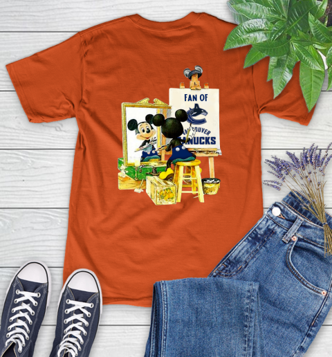 NHL Hockey Vancouver Canucks Mickey Drawing Shirt 84