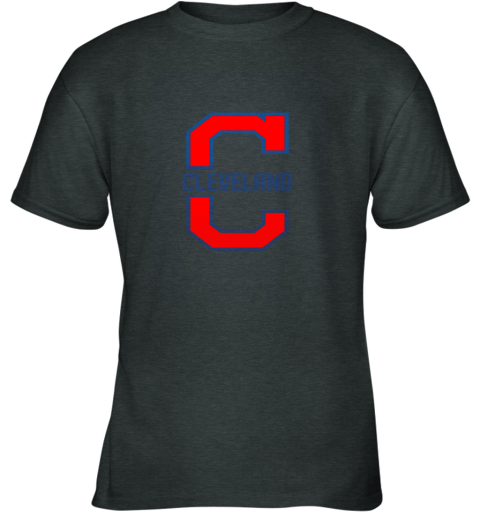 mksq cleveland hometown indian tribe vintage for baseball fans youth t shirt 26 front dark heather