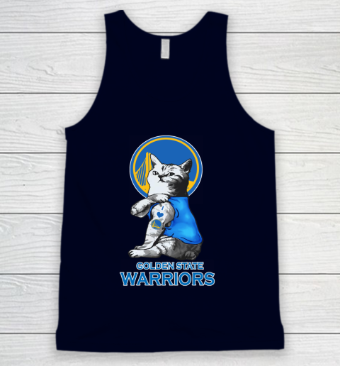 NBA Basketball My Cat Loves Golden State Warriors Tank Top 2
