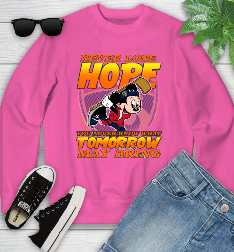 Los Angeles Kings NHL Hockey ootball Mickey Disney Never Lose Hope (2) Youth Sweatshirt 6