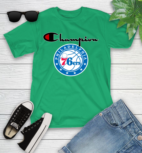 NBA Basketball Philadelphia 76ers Champion Shirt Youth T-Shirt 3