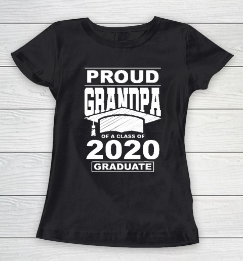 Grandpa Funny Gift Apparel  Proud Grandpa Of A Class Of 2020 Graduate Women's T-Shirt
