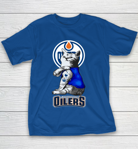NHL My Cat Loves Edmonton Oilers Hockey Youth T-Shirt 6