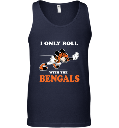 NFL Mickey Mouse I Only Roll With Cincinnati Bengals Hoodie 