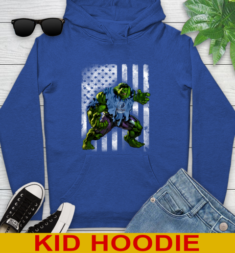 Memphis Grizzlies Hulk Marvel Avengers NBA Basketball American Flag Youth Hoodie 10