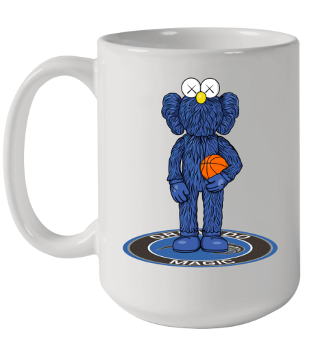 NBA Basketball Orlando Magic Kaws Bff Blue Figure Shirt Ceramic Mug 15oz