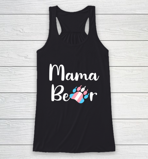 Mama Bear Transgender Mom T Shirt Trans Pride Gift Racerback Tank