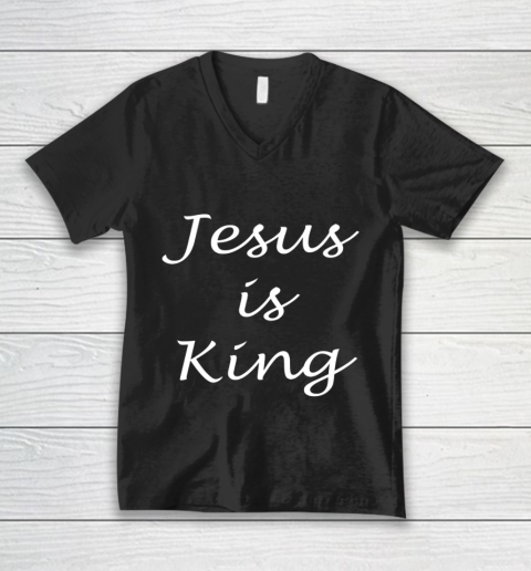 Jesus is King Apparel V-Neck T-Shirt