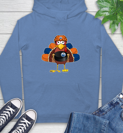 Edmonton Oilers Turkey Thanksgiving Day Hoodie 11