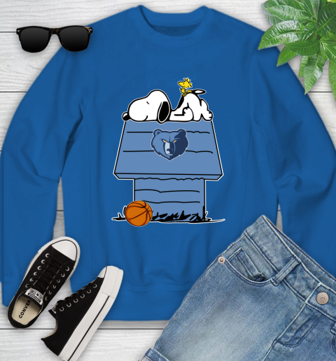 Memphis Grizzlies NBA Basketball Snoopy Woodstock The Peanuts Movie Youth Sweatshirt 9 Memphis Grizzlies NBA Basketball Snoopy Woodstock The Peanuts Movie Youth Sweatshirt - Image 9