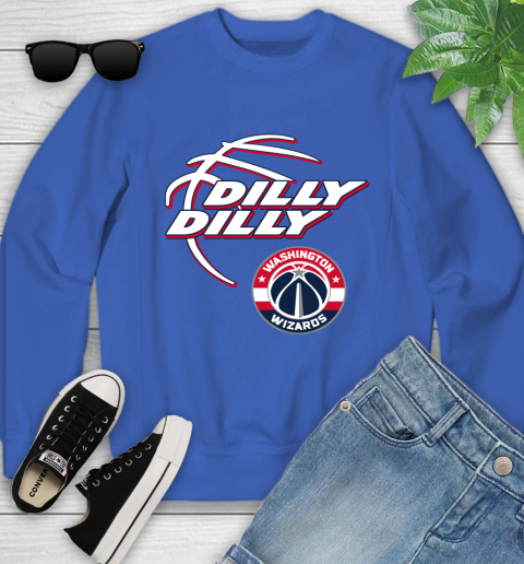 NBA Washington Wizards Dilly Dilly Basketball Sports Youth Sweatshirt 8