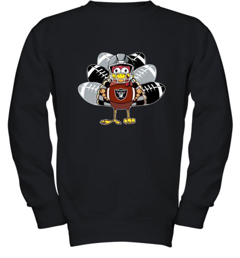Oakland RaidersTurkey Football Thanksgiving Youth Sweatshirt
