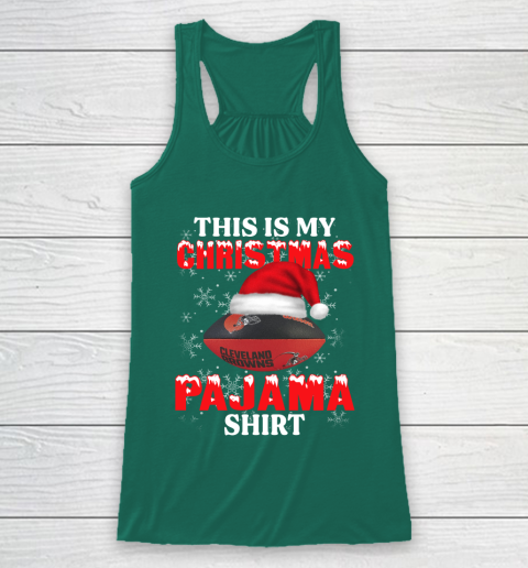 Cleveland Browns This Is My Christmas Pajama Shirt NFL Racerback Tank 5