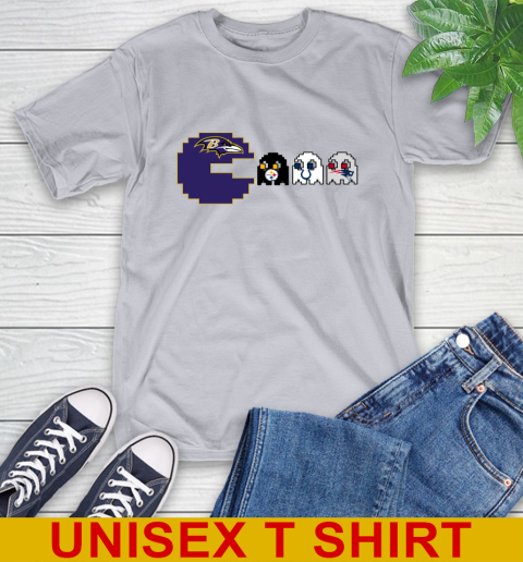 Baltimore Ravens NFL Football Pac Man Champion T-Shirt 6