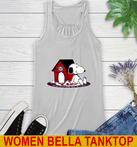 MLB Baseball Washington Nationals Snoopy The Peanuts Movie Shirt Racerback Tank